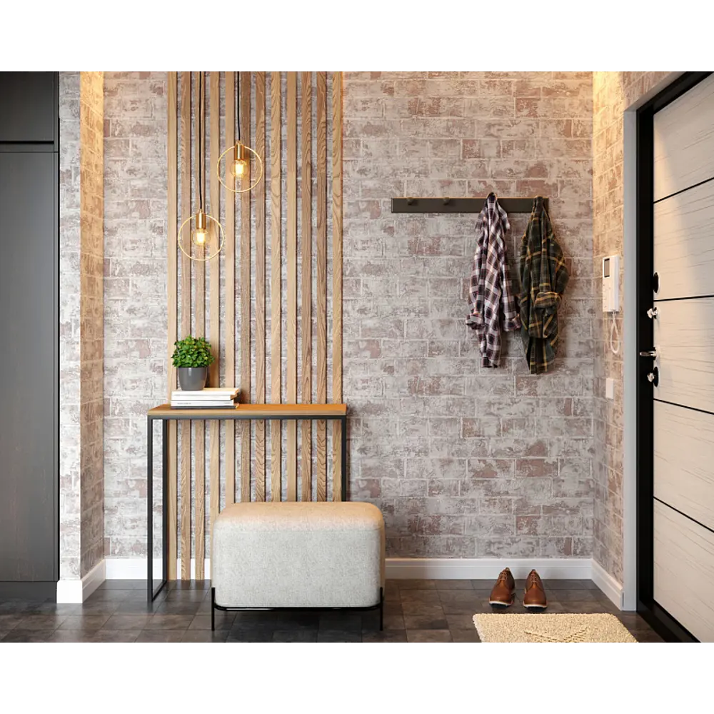 Обои флизелиновые Palitra Life Brick серые 1.06 м PL71412-14 STLM-2045401 - Вид №3