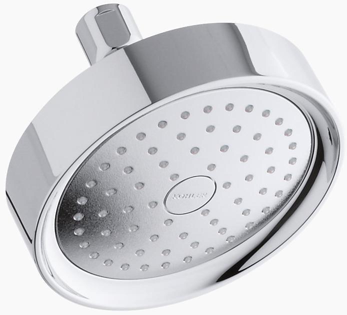 KOHLER Однофункциональная настенная душевая лейка Purist 2,5 галлона в минуту с технологией всасывания воздуха Katalyst K-965-AK-BV  - Вид №1