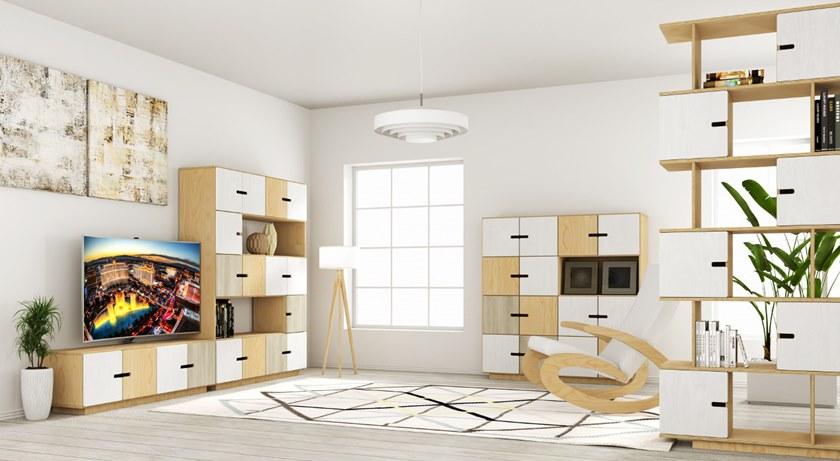 Radis Фанерная тумба под ТВ с распашными дверцами Pix sun-id-1487141 - Вид №6