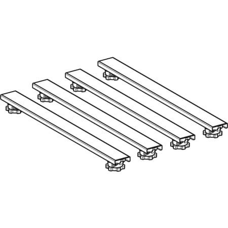 554.962.00.2 Монтажный комплект Geberit для душевых поддонов со структурой натурального камня, от 140 см Geberit  - Вид №1