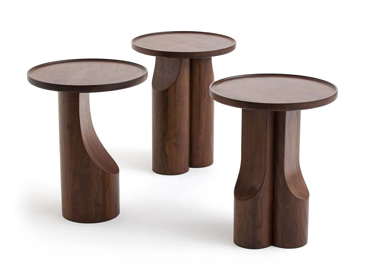 Круглый журнальный столик из орехового дерева AMPM STIGIDO ARCH-00081618