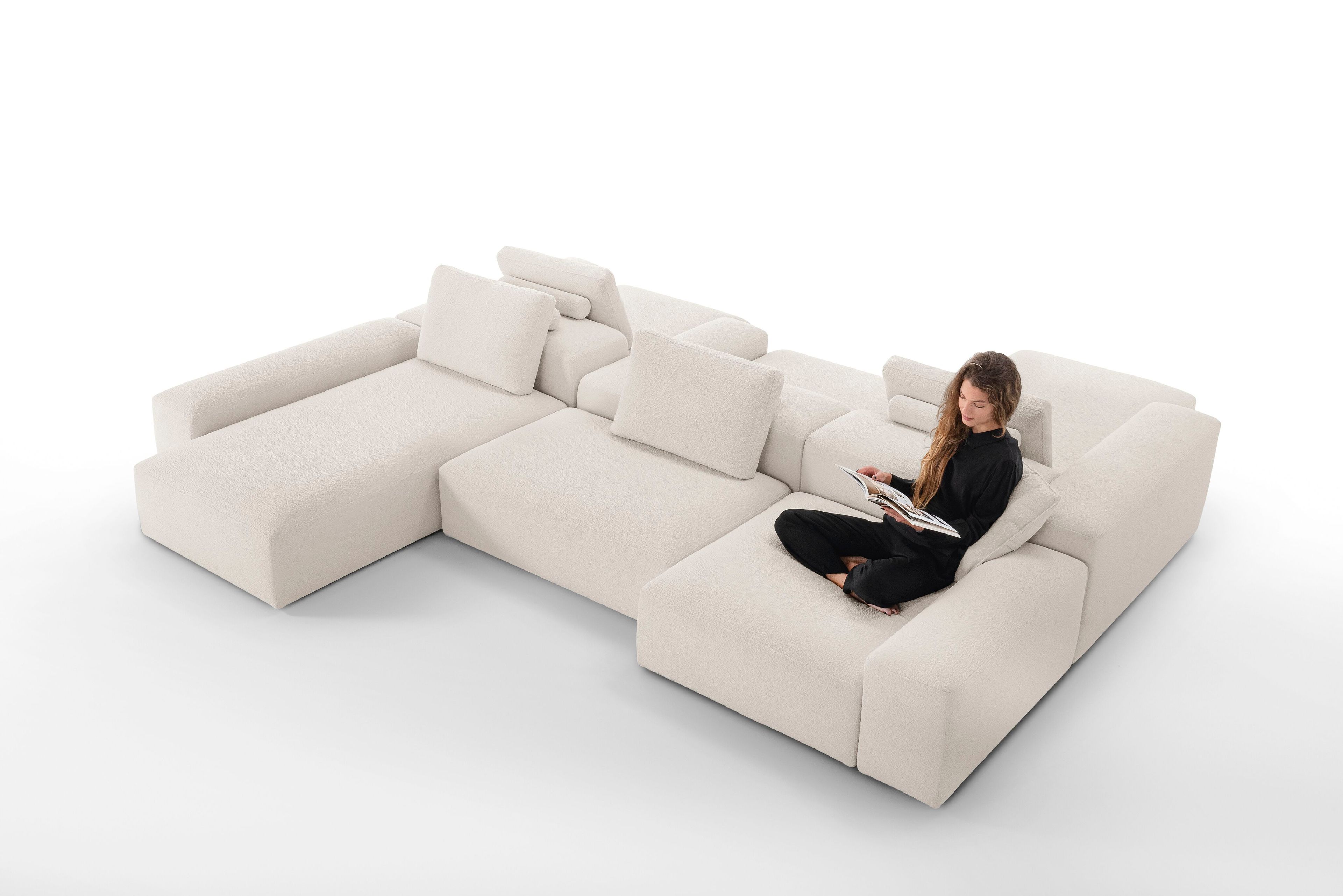 Секционный диван из ткани Felis Softliving ARCH-00129186 - Вид №14