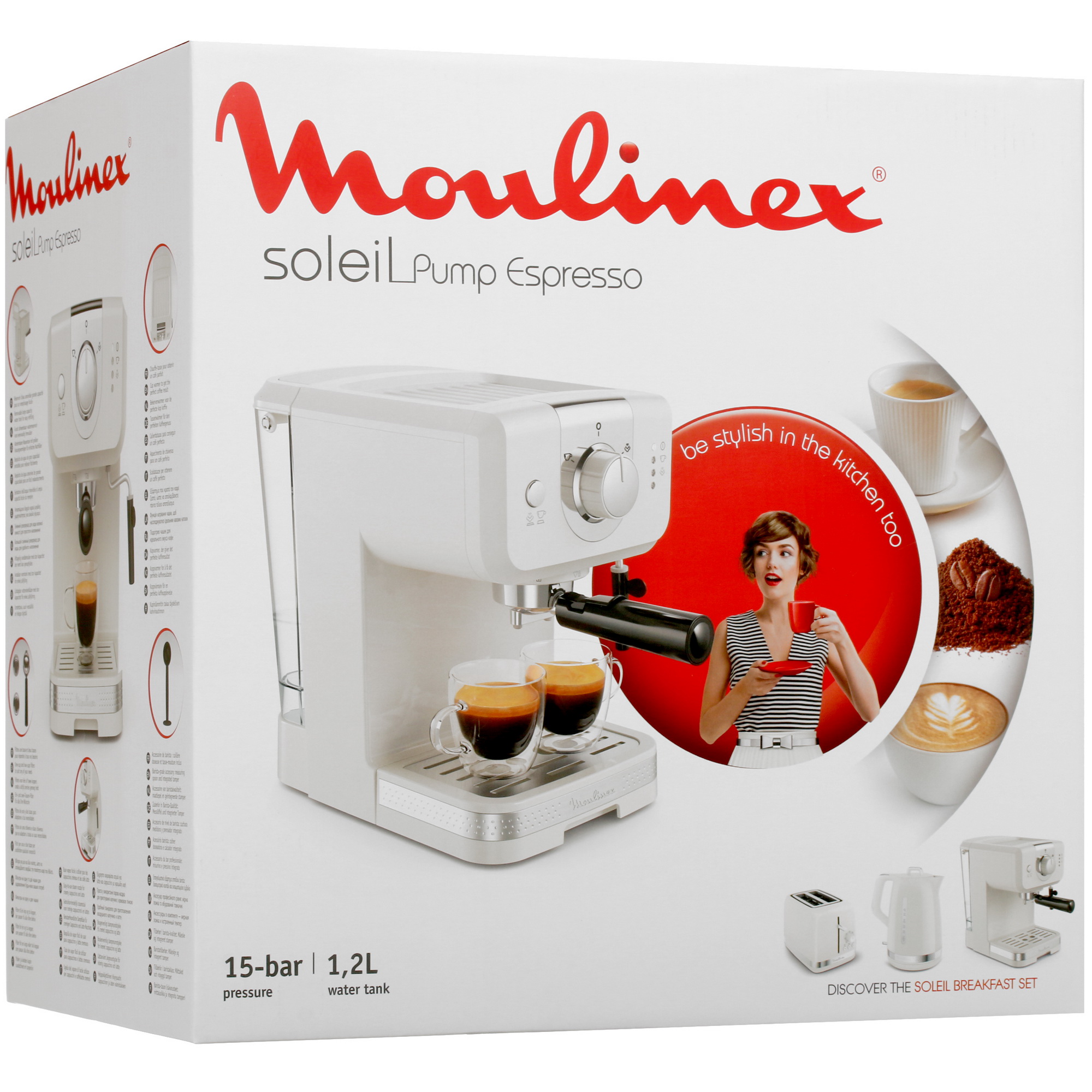 5356543 Кофеварка рожковая Moulinex XP330A10 бежевый STDN-0044146 - Вид №10