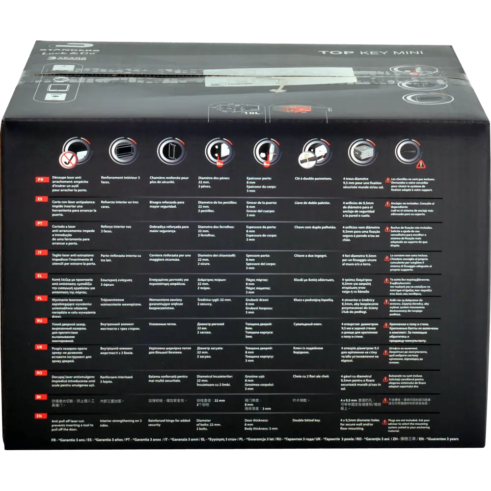 Сейф мебельный Standers N3, ключевой замок, 10 л STLM-2050281 - Вид №6