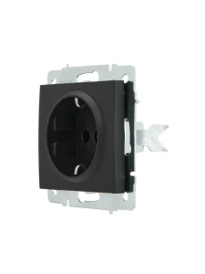 RAIN Розетка сз (керамика) без рамки черный
