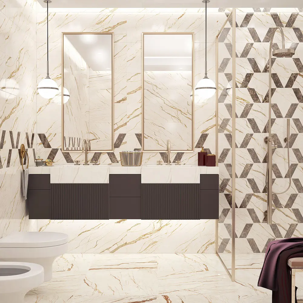 Плитка настенная Керамин Гавана-Р 90x30 см 1.35 м² цвет бежевый STLM-2113525 - Вид №1