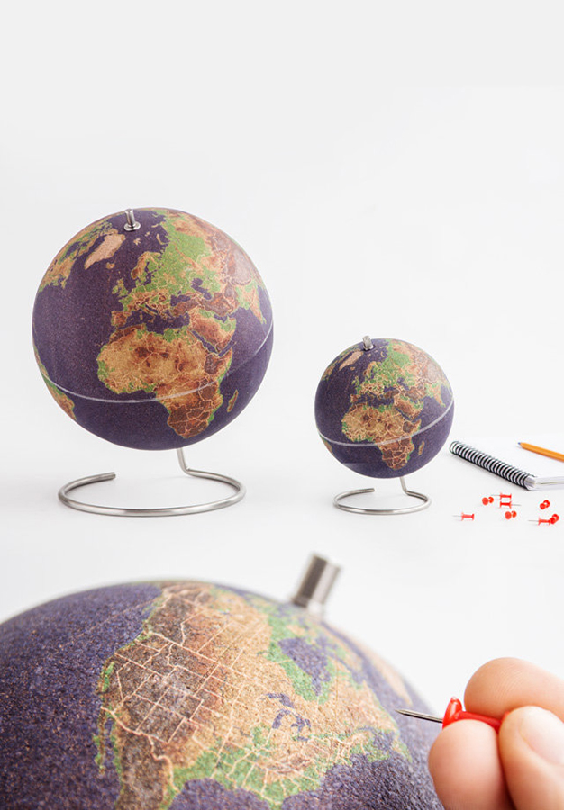 SK CORKGLOBE4 Глобус цветной colour малый Suck UK  - Вид №14