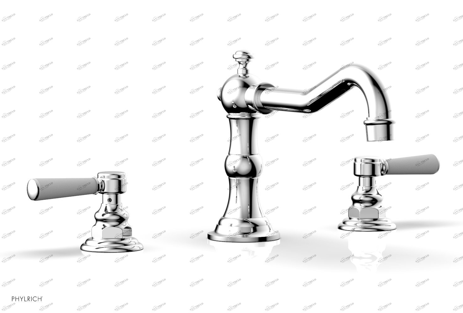 Смеситель для ванны HENRI Phylrich  161-42-026X050 Хромированный 