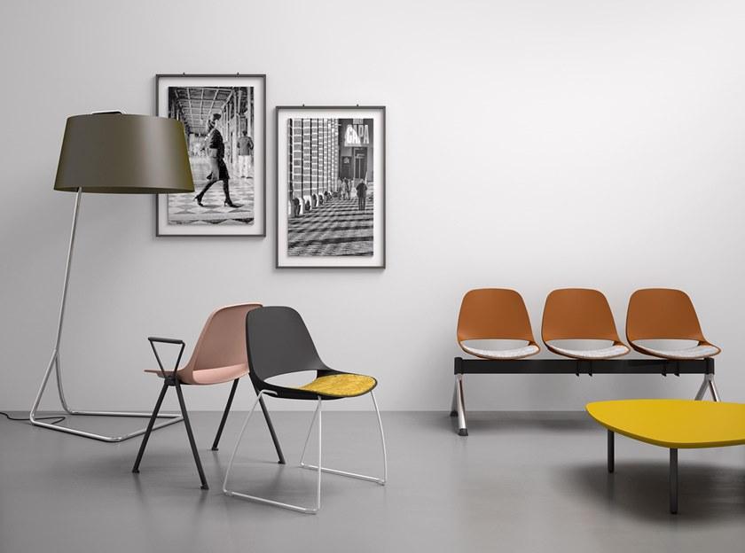 Leyform Санный стул из стали и полипропилена Cosmo 0315w - Вид №4