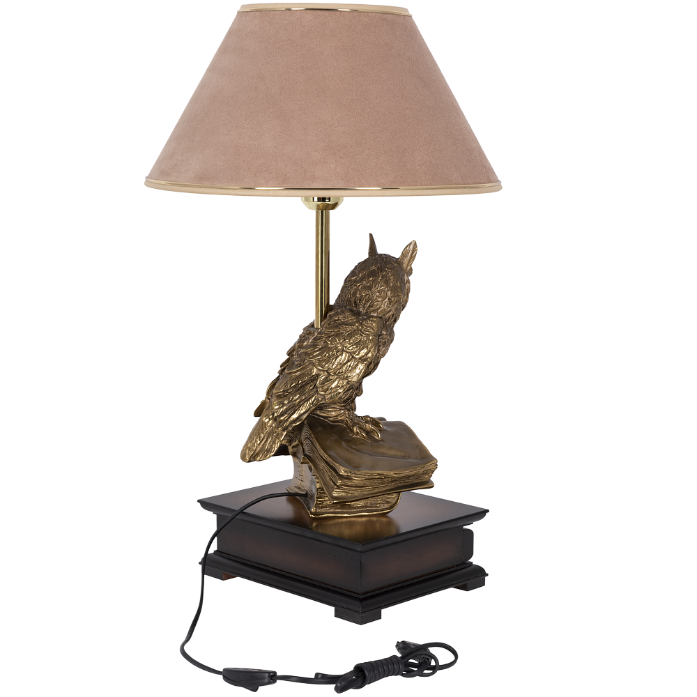 33006/1,34013 Настольная лампа с бюро Ученый Филин Карамель BOGACHO 4627138211540, 4627179657130 - Вид №1