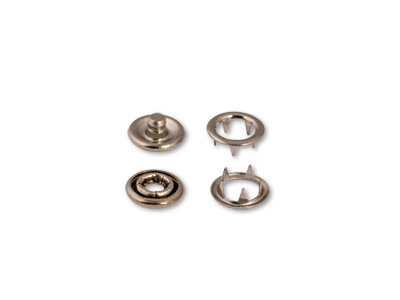 16 (1213-030 №2) Кнопка рубашечные Baby металл d 9.7 мм никель KOH-I-NOOR Hardtmuth 