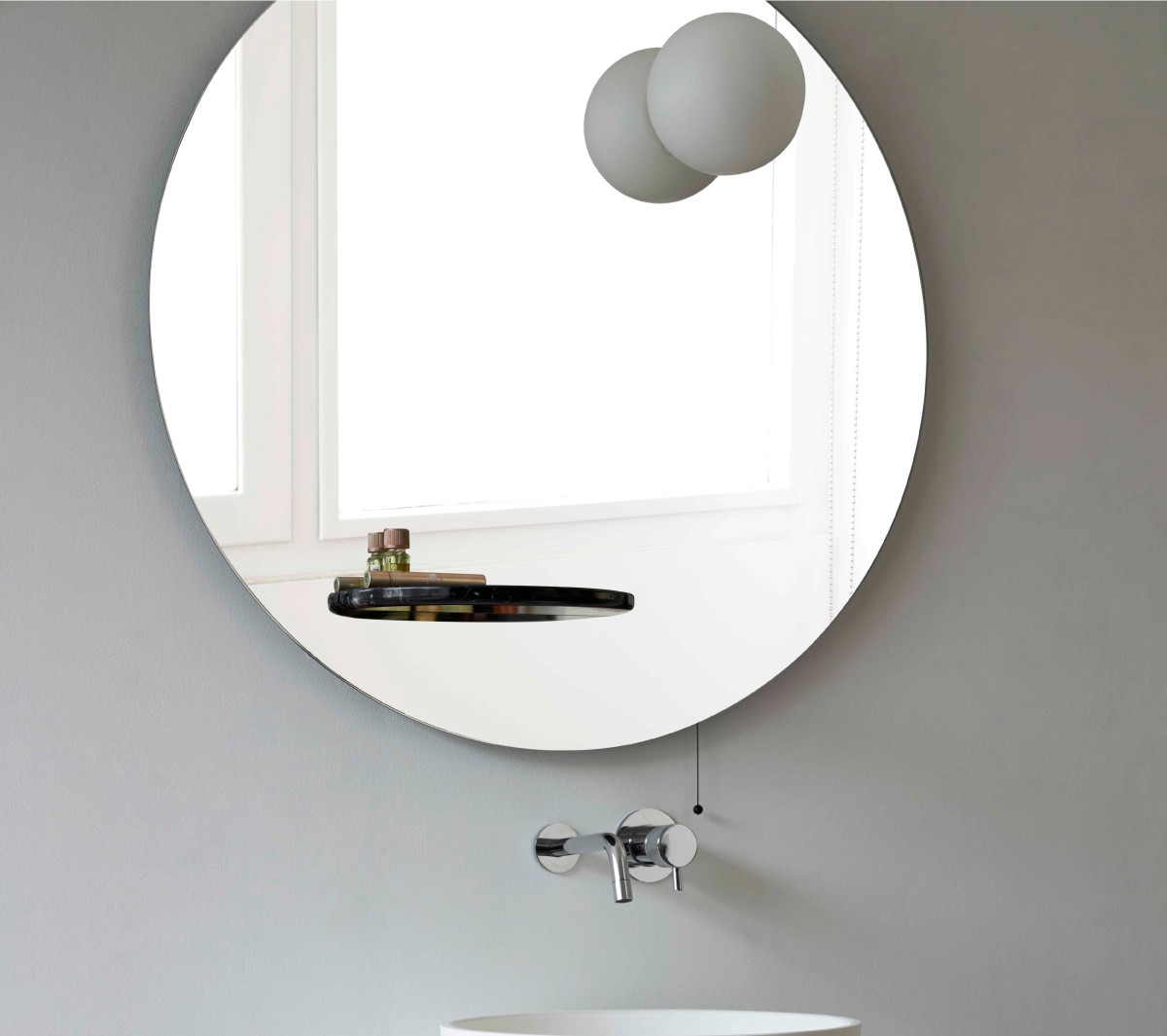 Ex.T Float Настенное зеркало с полкой и светильником EXSPFLOATNM  - Вид №10