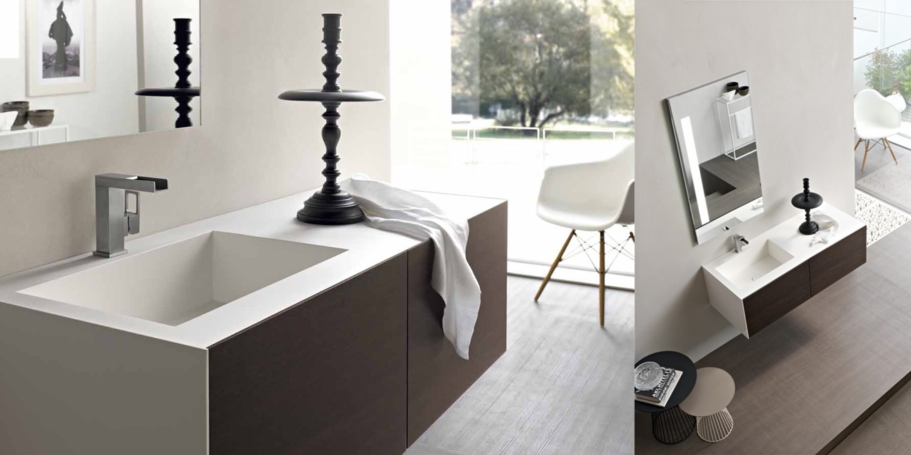 Toscoquattro Комплект мебели для ванной 11 из дерева Rovere Wenge TIME коричневый T2120LEVB17X8 - Вид №1