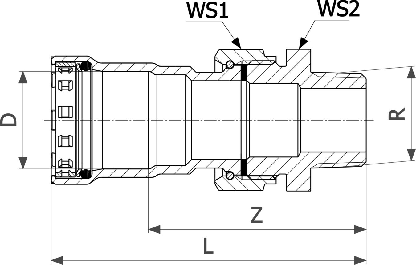 718 909 Модель 4265 Трубопроводные системы  Megapress  Резьбовые соединения Santreyd  - Вид №3