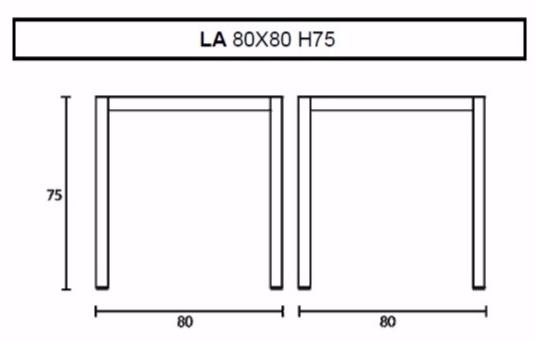 Inday Садовый стол квадратный из hpl La sun-id-1425076 - Вид №3