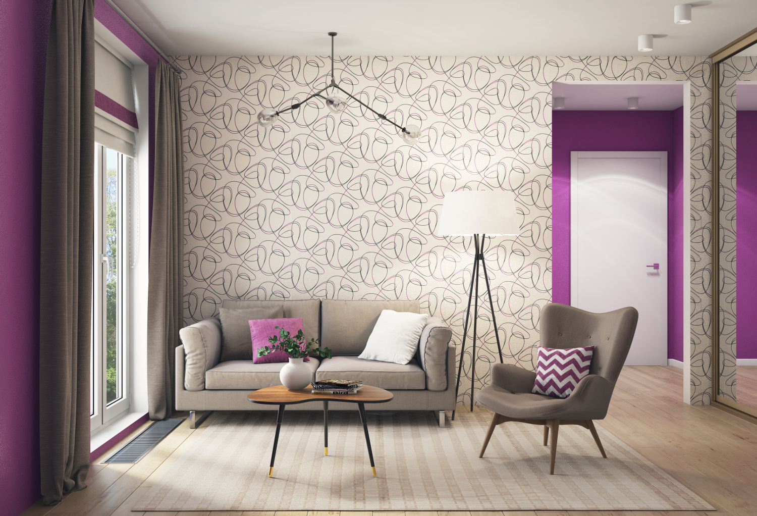 Рулон обоев основа Флизелиновая HC31013-12 Home Color Мин. заказ 6 рулонов HC3101312 - Вид №6