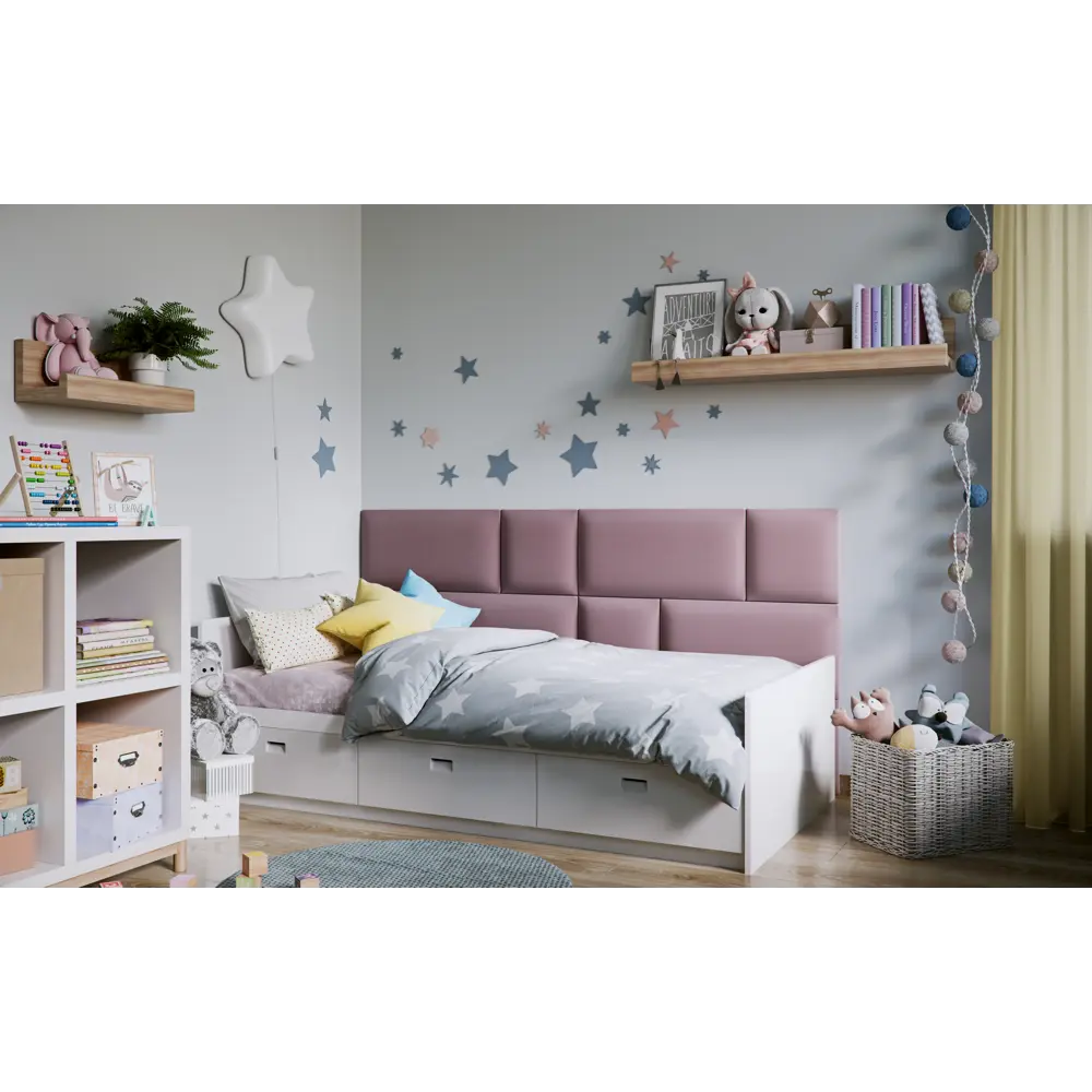 Панель тканевая Vilo 300x300 мм цвет пудровый Santreyd STLM-2139940 - Вид №1