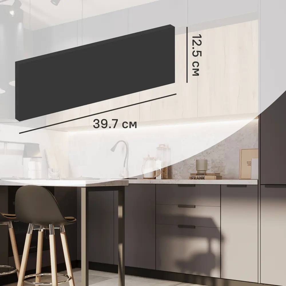 Фасад выдвижного ящика София 12.5x39.7 см KONSENSA ЛДСП цвет серый София Грей STLM-2186599