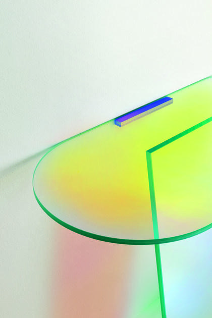 Glas Italia Овальная консоль из хрусталя Shimmer sun-id-1380098 - Вид №1