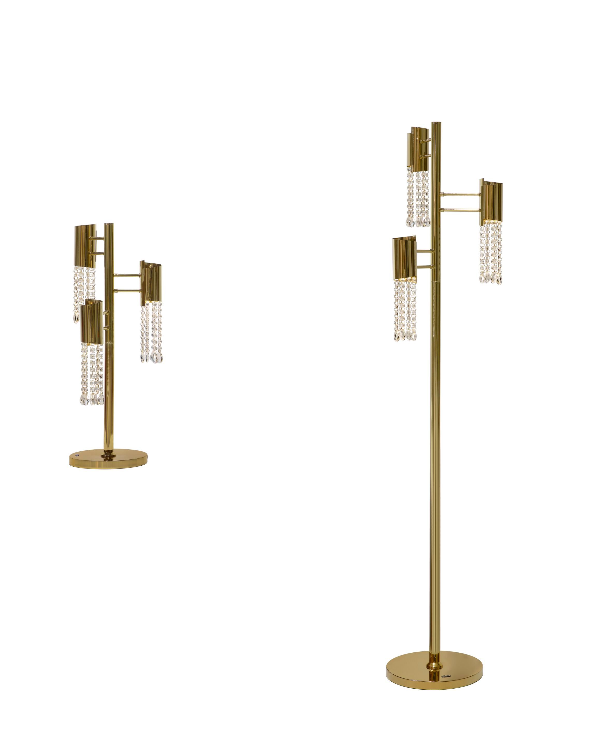 Напольная лампа из нержавеющей стали с кристаллами K-Lighting Melissa ARCH-00089642 - Вид №1