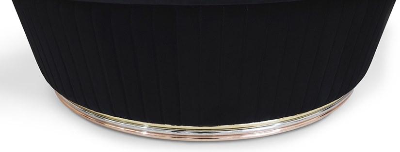 KOKET Круглый бархатный пуф Mia sun-id-1455992 - Вид №3