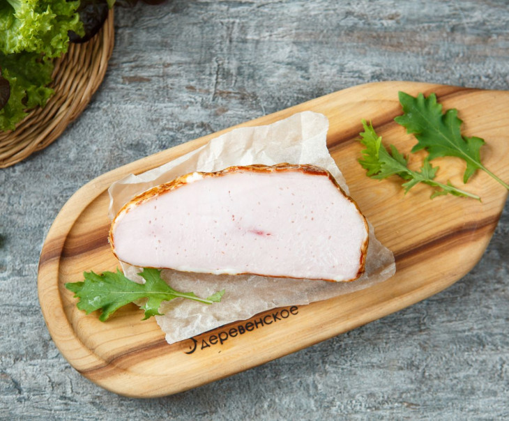 7382 Буженина из индейки запеченая в/к "Плетенка" Вкусляндия  - Вид №2