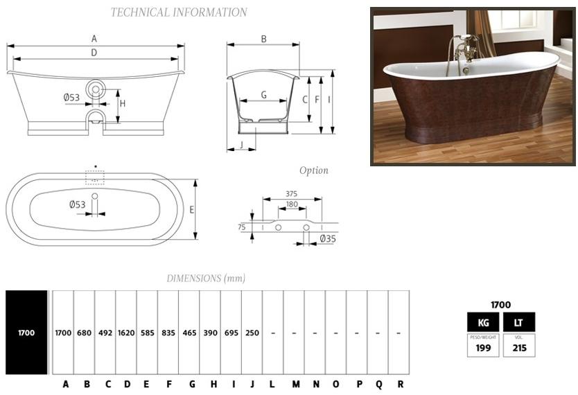 BLEU PROVENCE Отдельностоящая овальная кожаная ванна Vasche freestanding sun-id-1483737 - Вид №2