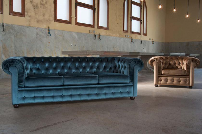 Domingo Salotti Кресло в стиле честерфилд с обивкой из ткани 800 sun-id-1485985 - Вид №2