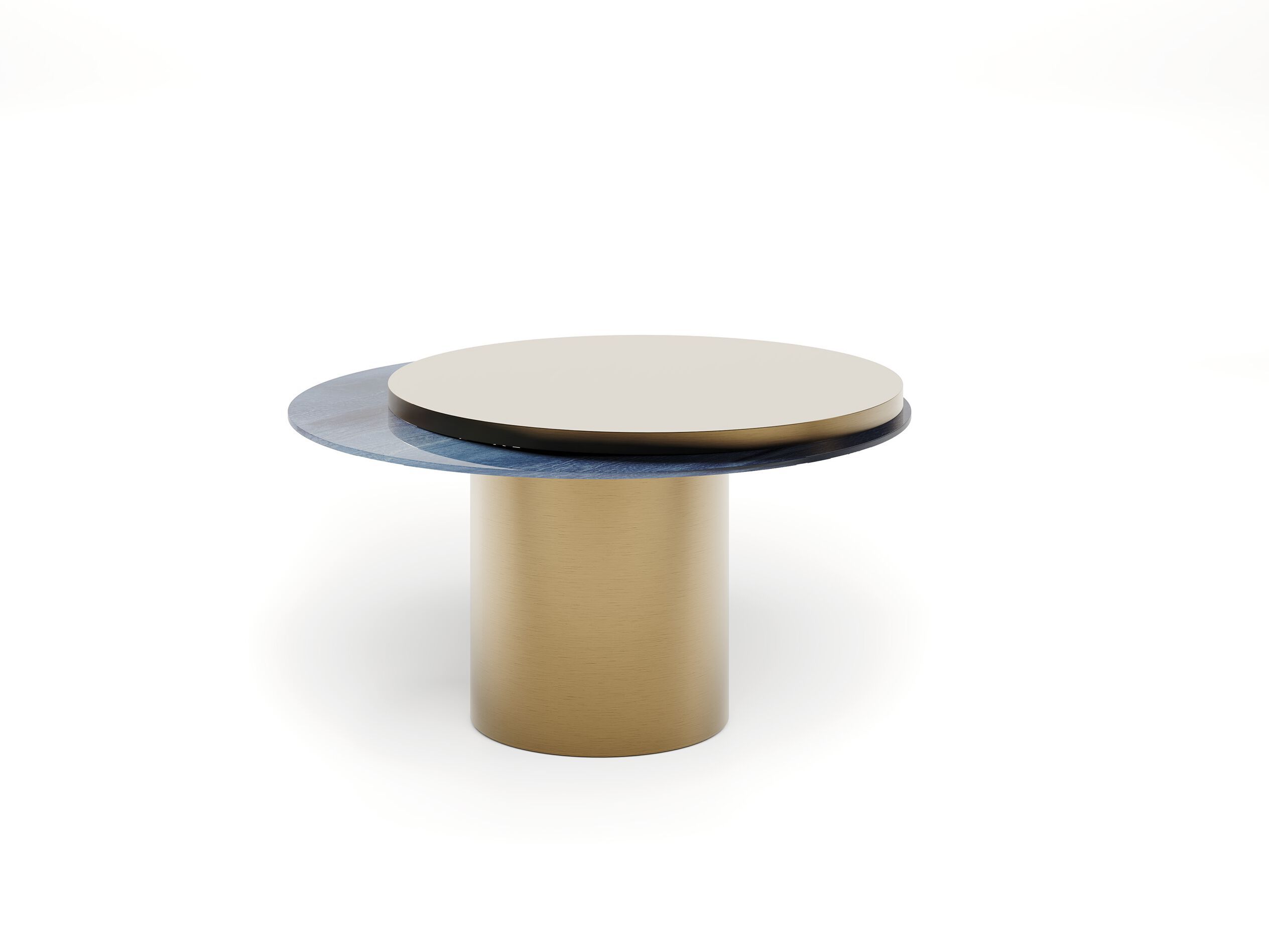 Вращающийся журнальный столик из дерева и стекла REFLEX ARCH-00023288