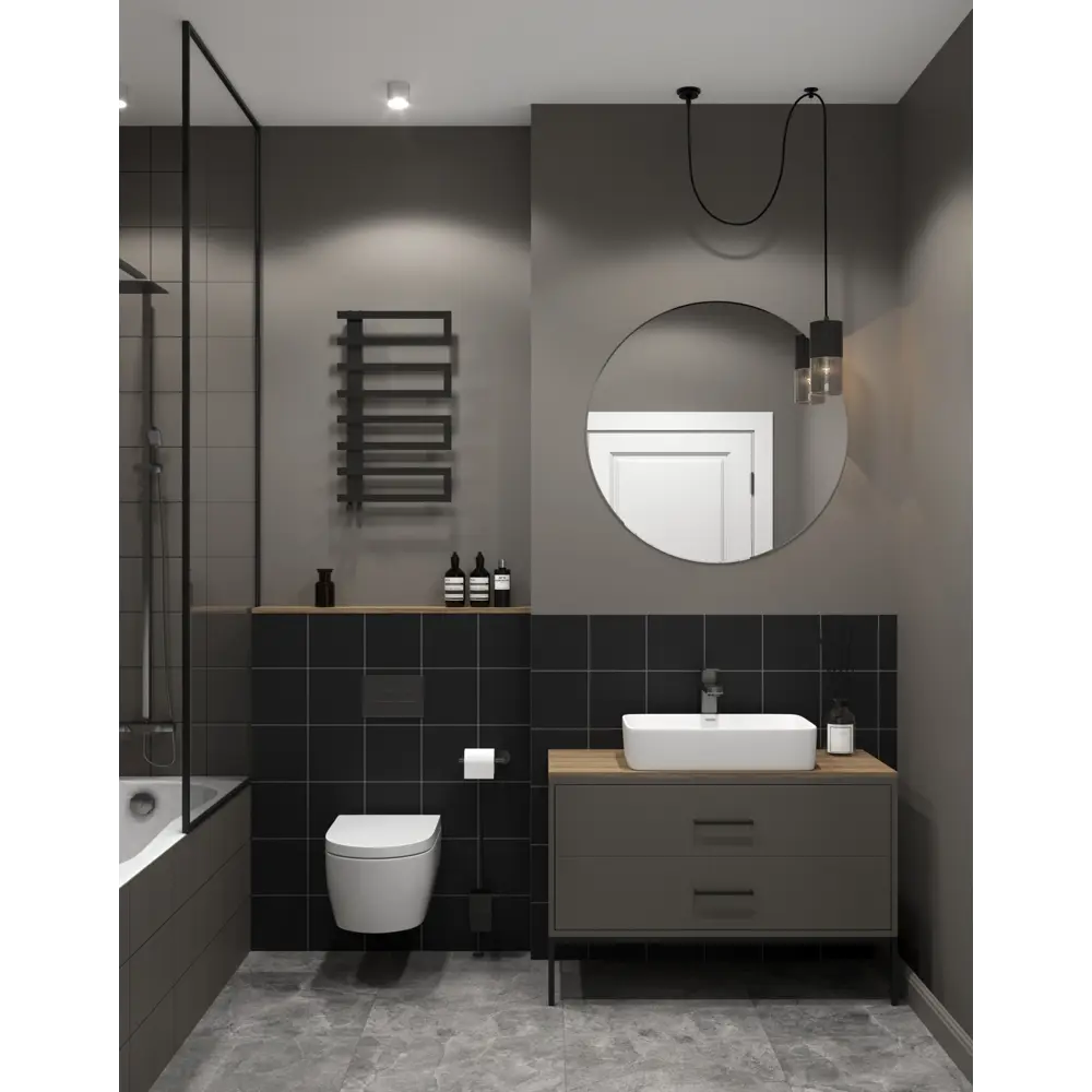 Керамическая плитка Axima Вегас матовая черная 20×20 см 89231584 STLM-0947494 - Вид №4