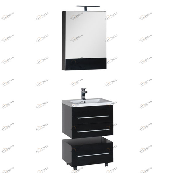 Комплект мебели Aquanet Нота 58 черный (камерино) 00169212