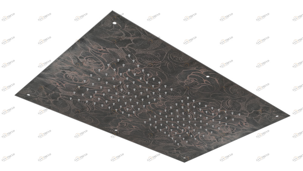 Graffio Встраиваемая лейка для душа прямоугольная 600 × 400 мм. AR201 