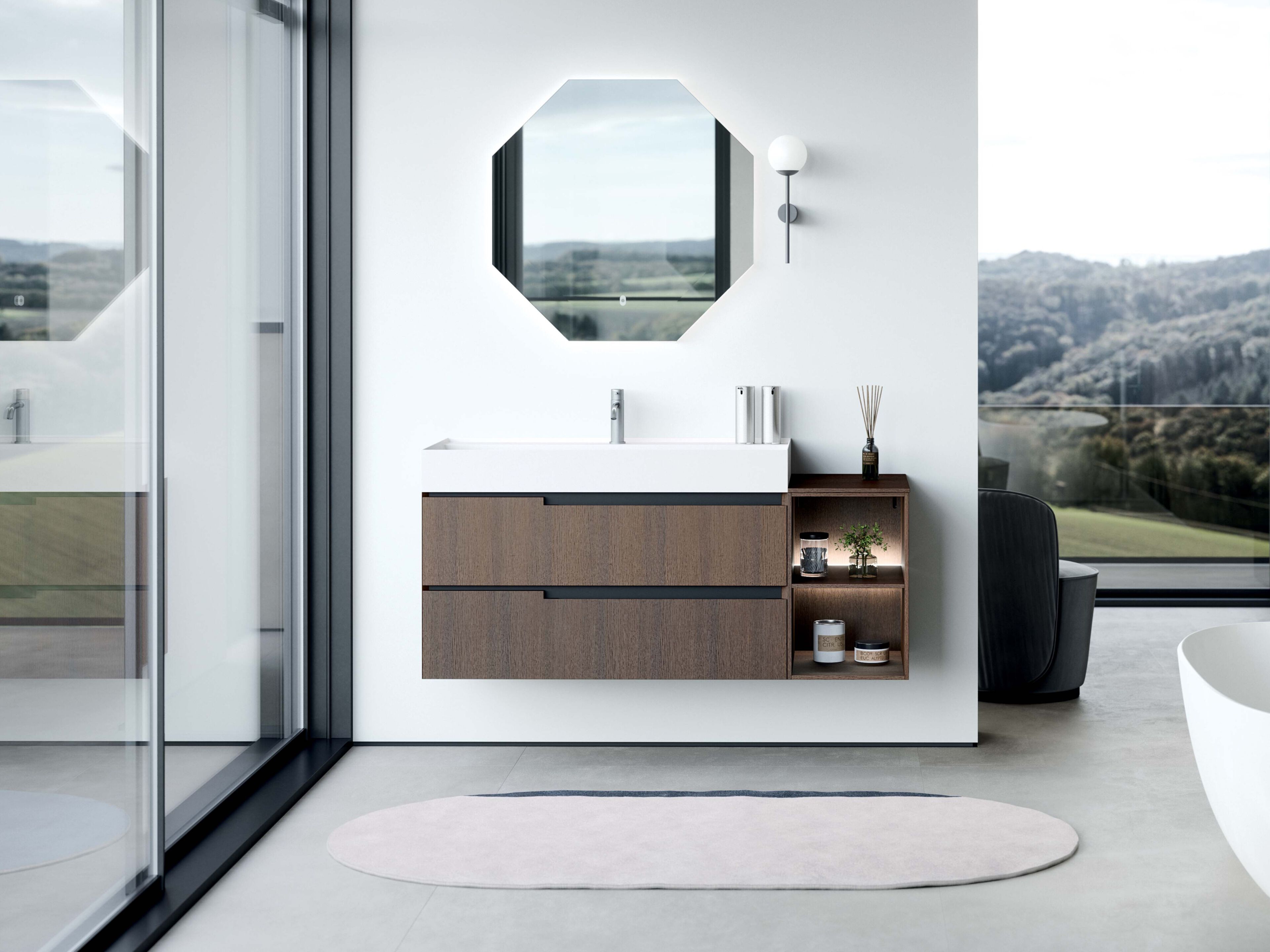 Полная мебель для ванной комнаты OASIS профиль ARCH-00096390