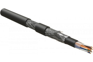 19590870 Кабель для сетей ISFUTP4-C5E-P24/19-PVC/PVC-BK (500 м) Industrial Ethernet 449569 Hyperline