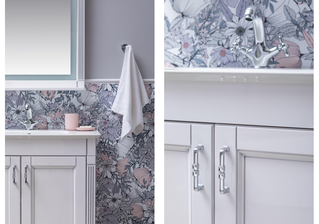 Тумба с раковиной Aquanet Селена 105 белый/серебро (2 дверцы) 0020165000196393 - Вид №5