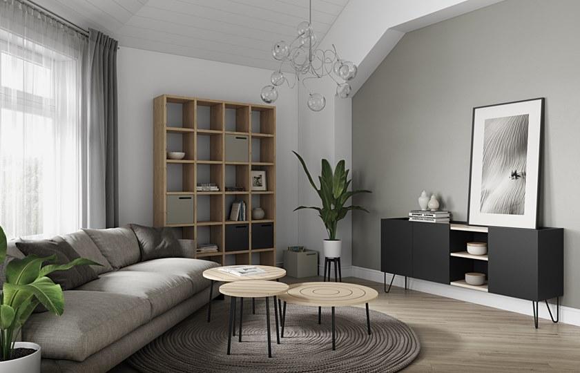 TemaHome Низкий круглый журнальный столик из мдф Ply 9003.628733 - Вид №2