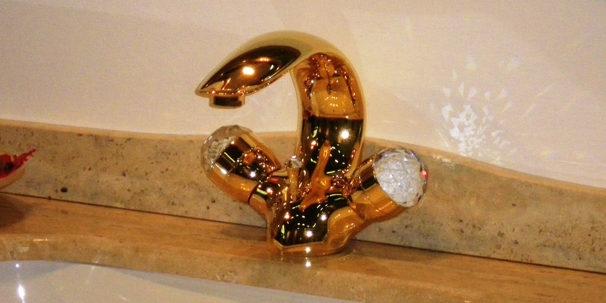 Смеситель для раковины Olympia Ceramica Impero Style золото Guilini G S3861AS - Вид №1