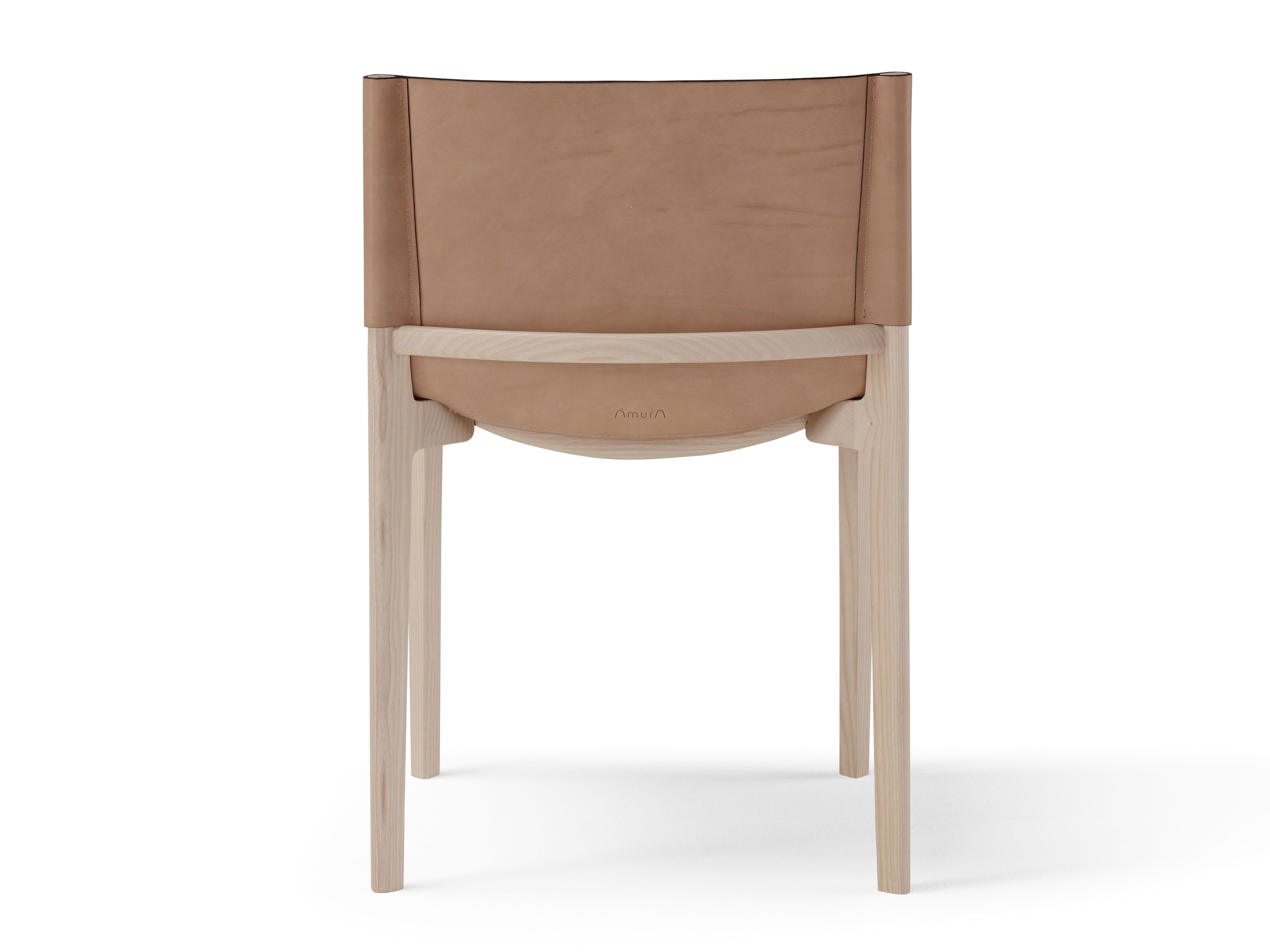 Стул из кожи и дерева Amura Stilt ARCH-00067343 - Вид №3
