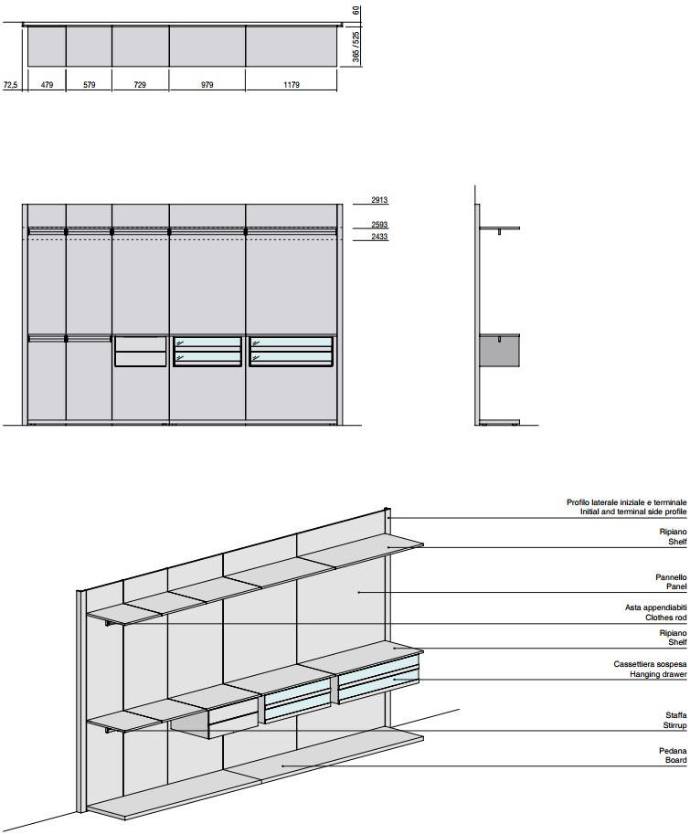 Porro Модульные буазери на заказ Storage sun-id-1505561 - Вид №10
