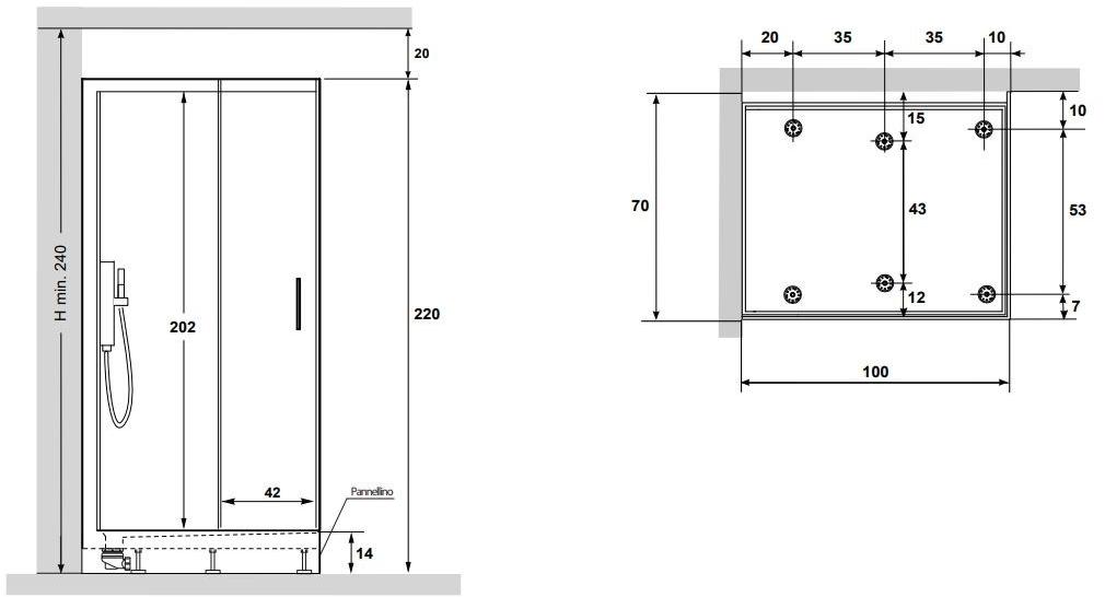 Gruppo Geromin Многофункциональная душевая кабина из хрусталя с турецкой баней Soul sun-id-1501817 - Вид №19