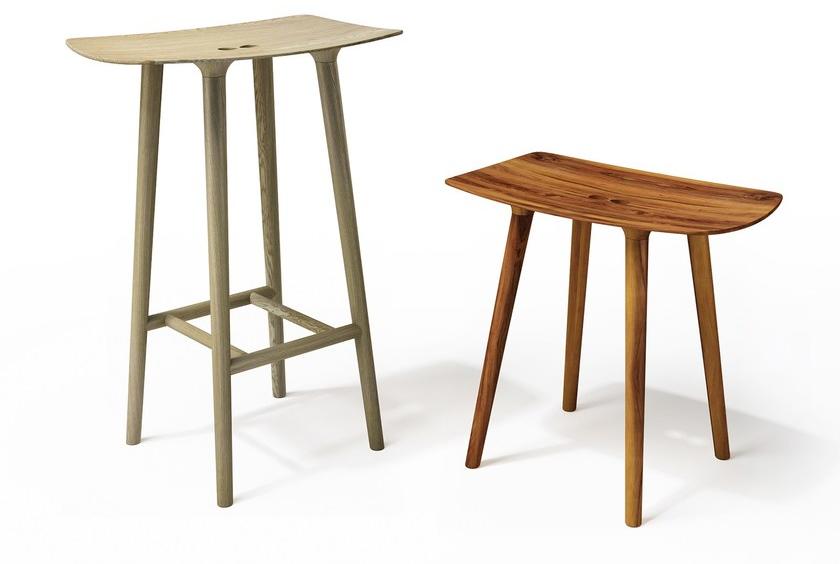 sixay furniture Барный стул из массива дерева с подставкой для ног Paul sun-id-1349811 - Вид №4