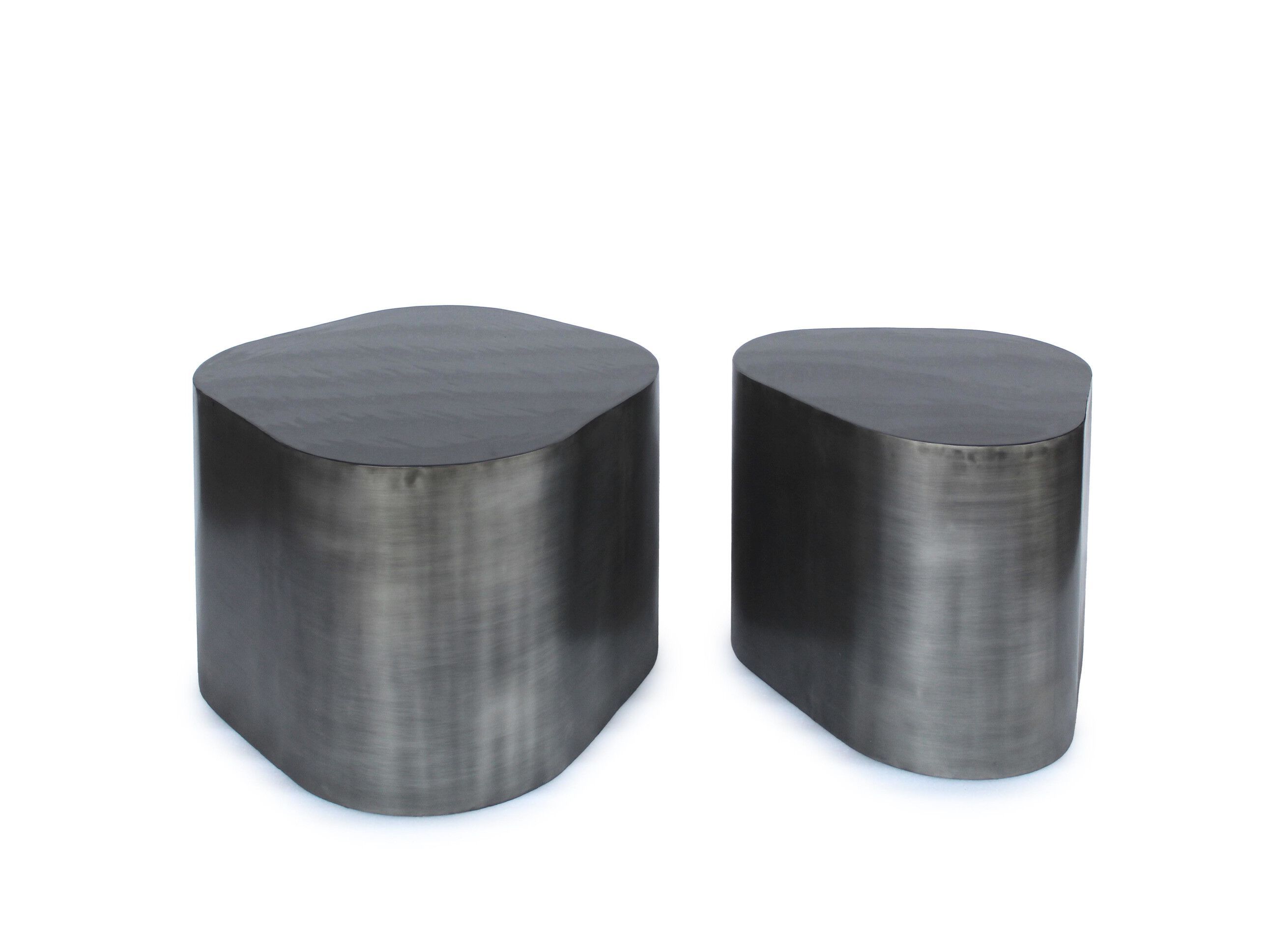 Набор из 2 журнальных столиков из эмалированной стали BIZZOTTO KALINDA ARCH-00122466 - Вид №1