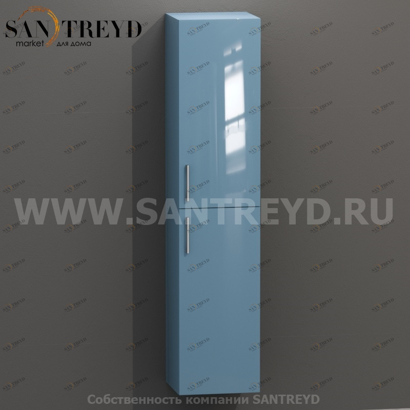 MDC154 Высокий шкаф с двумя створками 160 см синий Globo 4ALL Италия Ceramica Globo