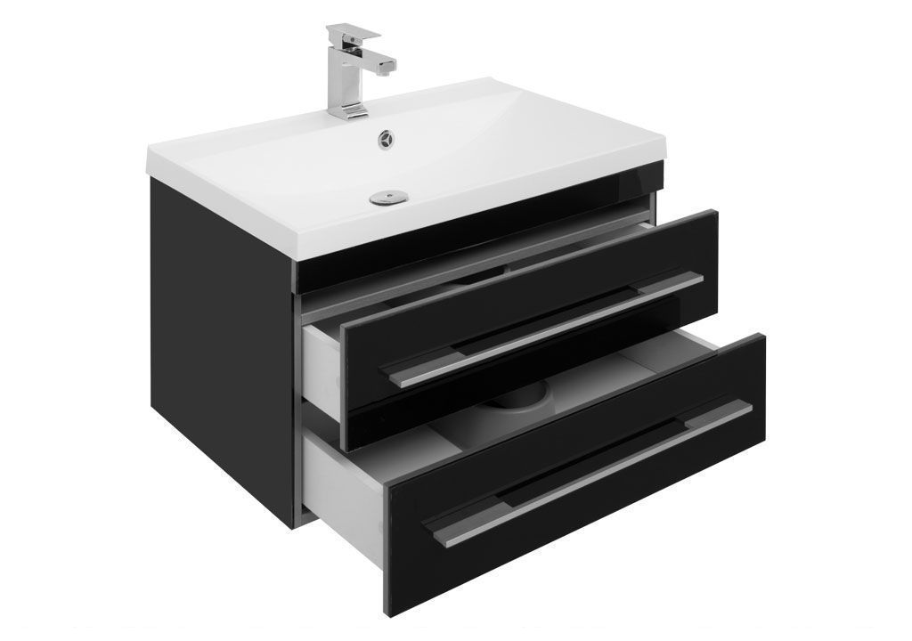 Мебель для ванной Aquanet Верона NEW 75 черный (подвесной 2 ящика) 00231033 - Вид №3
