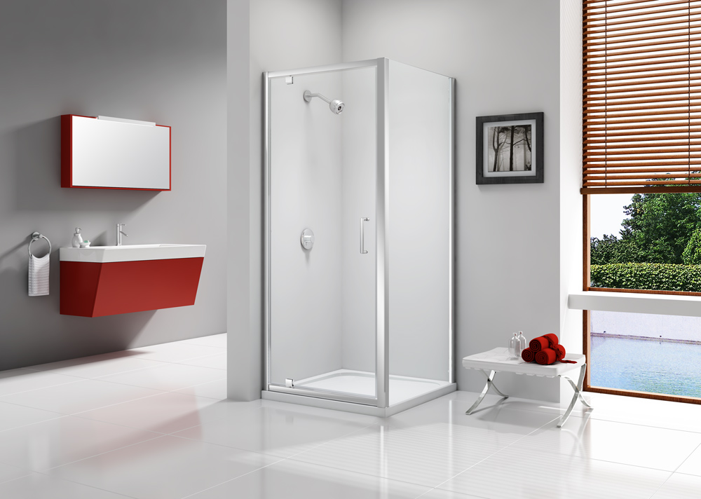 Дверь душевая для установки с боковой панелью A0306G0 Merlyn Ionic Хромированный 