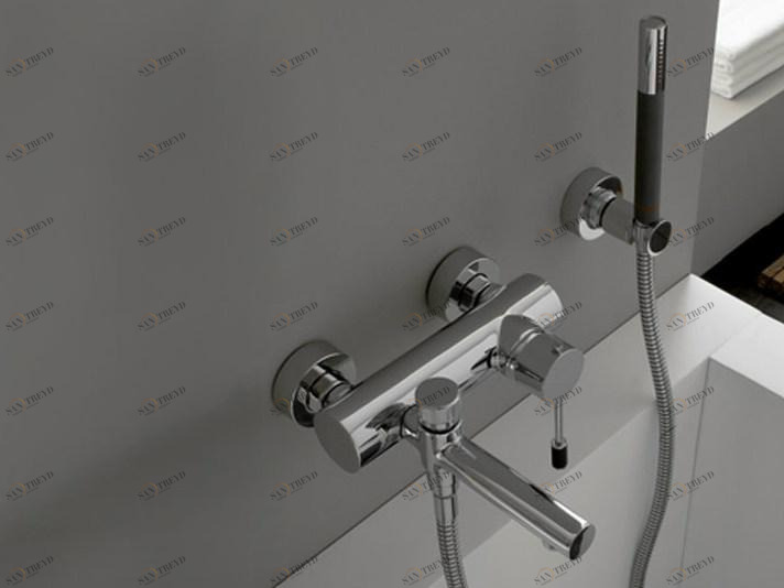 ZAZZERI Смеситель для ванны настенный с ручным душем Modo sun-id-1398368