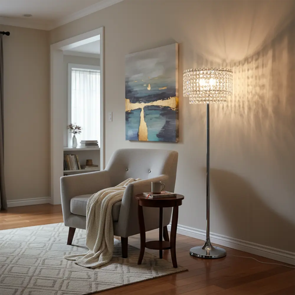 Торшер Estares Diona цвет хром STLM-2060479 - Вид №6