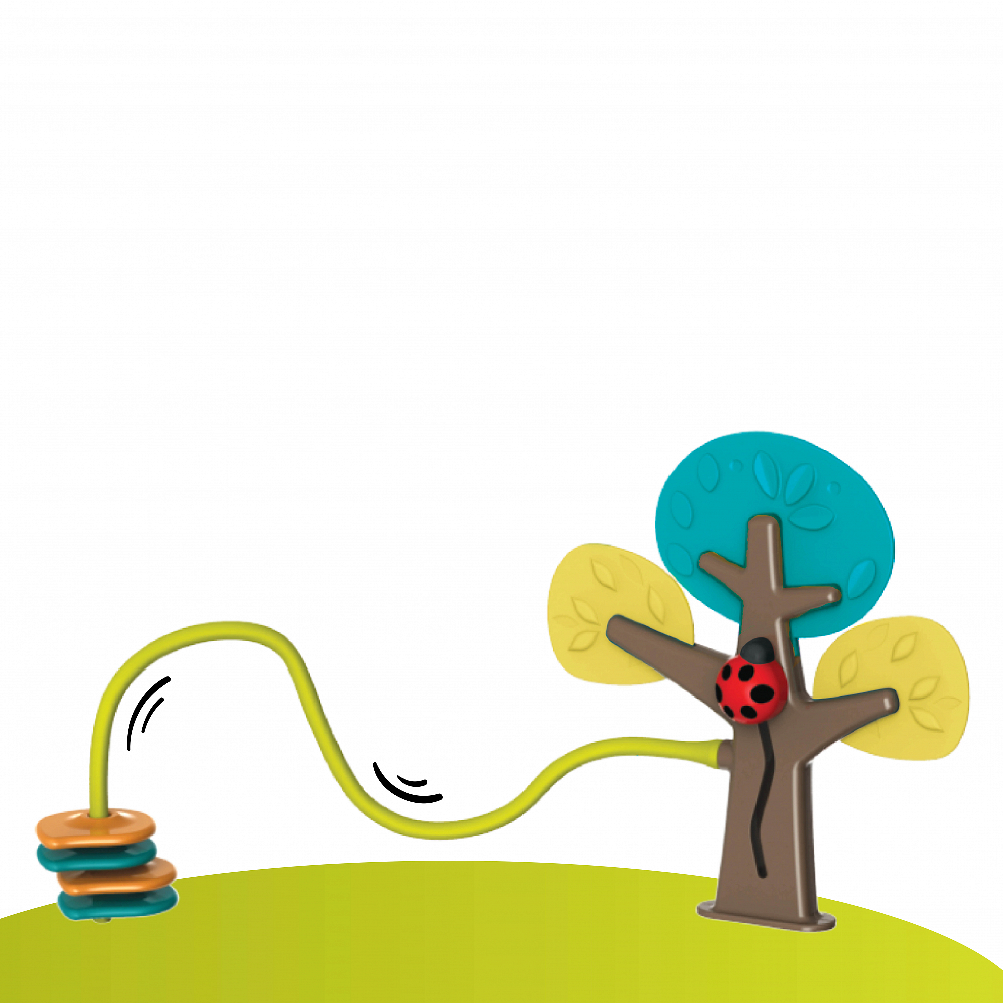 Игровой развивающий центр "Лесные друзья - Расти со мной" Oribel зеленый с табуретками ORIBEL  322604 Зеленый Santreyd  - Вид №7