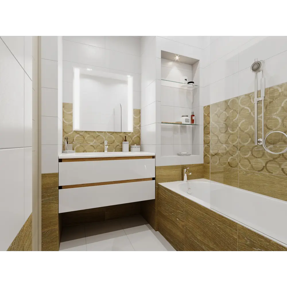 Декор настенный A Project 25x50см цвет бежевый Santreyd STLM-2189960 - Вид №3