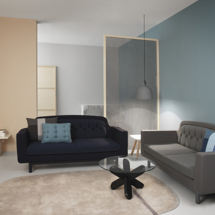 Стол Ding 40 x D75 см, прозрачное стекло-черный Normann Copenhagen 602242 - Вид №2